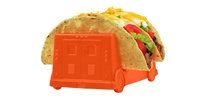 Porte-taco en plastique en forme de voiture étagère de rangement pour crêpes présentoir pour tarte à pizza support pour crêpes mexicaines clip pour rouleau de tortilla