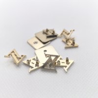 Clous métalliques électroplaqués, rivets personnalisés avec logo, rivets en alliage de zinc, boutons 26L pour vêtements, sacs, artisanat du cuir