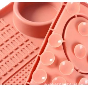 Vassoio per animali domestici con adesione, multifunzionale, anti-ribaltamento, per gatti e cani, nei colori rosa/verde/nero - Product Image 4