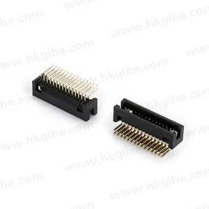 Hot Sales wire to boarconnector manufacturer 2x15 30 pin 1.27mm pitch pcb header right angle shroudeheader