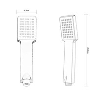Douche à main ergonomique avec brosse douce pour masser le cuir chevelu et bouton de pause pour les bébés et les peaux sensibles