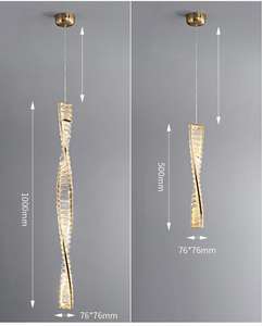 Minimalist ische Bar Kreative Nachttisch Kronleuchter Küchen insel Mode Kristall beleuchtung Luxus moderne LED dekorative Pendel leuchte - Product Image 6