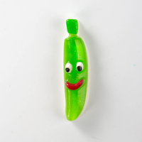 Bonbons gélifiés en forme de banane avec visage souriant, saveur fruitée, bonbons gélifiés en forme d'animaux, fabrication OEM personnalisée, étiquette privée, vente en gros de bonbons