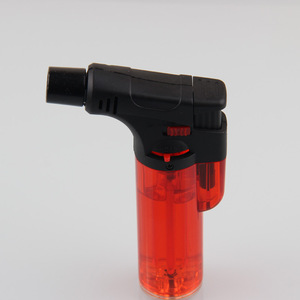 Briquet <span class=keywords><strong>de</strong></span> <span class=keywords><strong>cuisine</strong></span> à flamme unique coupe-vent au gaz, rechargeable au butane, <span class=keywords><strong>chalumeau</strong></span> pour barbecue, construction en plastique - Product Image 4
