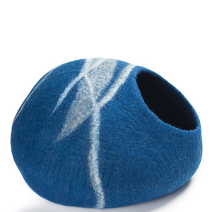 <span class=keywords><strong>Lana</strong></span> de Merino de cueva de gato grueso azul <span class=keywords><strong>marino</strong></span> gato kennel color personalizado y tamaño - Product Image 4