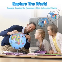Vivabro Smart Globe Adventure AR, Juguete Educativo con Iconos de Animales y Gráficos de Lugares Emblemáticos para el Aprendizaje Infantil