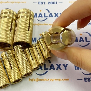 MALAXY Drop In Anclajes de latón para estructura de hormigón Anclaje de expansión - Product Image 2