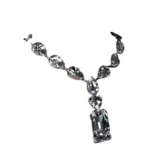 Großhandel Luxus Trendy Damen Halskette Big Crystal Strass Choker Kragen Body chain für Verlobung Hochzeits kleid Braut - Product Image 6