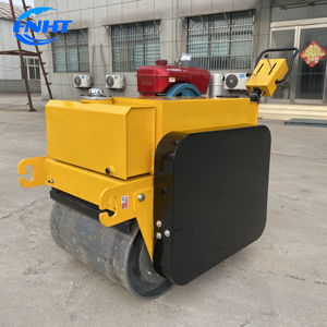 Rodillo Vibratorio de Doble Tambor Manual de 550 kg con Motor Honda, Especial para Ingeniería de Trabajo Pesado - Product Image 1