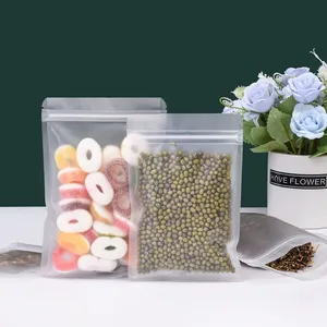 Chất lượng cao Frosted trong suốt đứng lên Pouch Zip khóa Pouch túi nhựa <span class=keywords><strong>doypack</strong></span> cho gia vị Snack bao bì Pouch Mylar Túi - Product Image 2