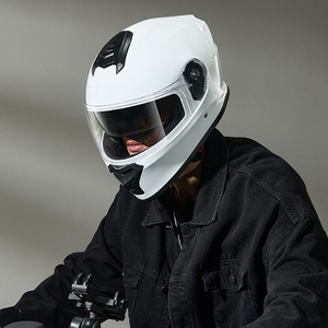 Casque de moto intégral rabattable ABS avec certificats DOT, modulaire, double visière, Casco De Motocicleta, accessoires de conduite de moto - Product Image 1