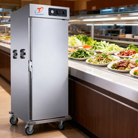 Chauffe-Plats Commercial Électrique à Six Bacs en Acier Inoxydable – Station de Maintien au Chaud Mobile pour Buffet et Traiteur – Équipement de Restauration Énergétique