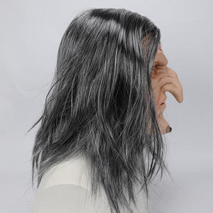 Masker Wajah dewasa lateks menakutkan, masker wajah dewasa, lateks menyeramkan, kepala mulut terbuka, rahang bergerak menakutkan - Product Image 5