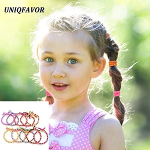 Attaches élastiques multicolores pour cheveux, élastiques à cheveux, porte-queue de cheval, <span class=keywords><strong>accessoires</strong></span> pour cheveux, chouchous tressés - Product Image 6