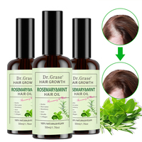 Huile capillaire personnalisée biologique à base de romarin et de menthe, essences végétales, hydratante, anti-casse, réparatrice, anti-frisottis, contrôle de l'huile, stimulant la croissance des cheveux
