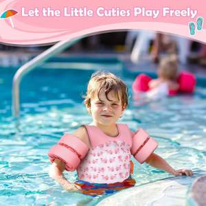 Combinaison flottante pour bébé, <span class=keywords><strong>brassard</strong></span> pour enfants, <span class=keywords><strong>gilet</strong></span> de sauvetage avec double boucle de sécurité - Product Image 6