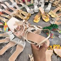 Sandales pour femmes taille unique, à talon cristal, tendance, à porter avec des jupes, vente en gros