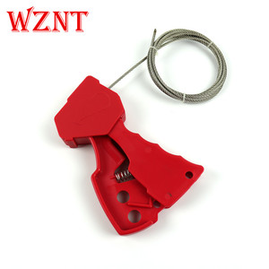 Xách tay 2M dây an toàn Cáp Khóa Màu Đỏ cá loại thẻ ra van khóa với chìa khóa Mở khóa thẻ ra cáp keyed truy cập - Product Image 6