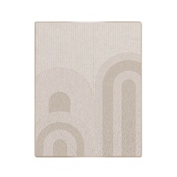 Tapis turcs modernes de luxe sur mesure, tapis de salon en laine dorée, tapis géométriques légers