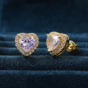 Orecchini a cuore classici da donna, accessori per l'orecchio alla moda per l'uso quotidiano - Product Image 3
