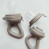 Mangeoire pour aliments aux fruits frais pour bébé, jouet de massage pour la formation, anneau de dentition, sachets en silicone doux et sans BPA de qualité alimentaire