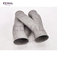 FORMULA Tuyau d'échappement en Z haute performance imprimé en 3D de 3 pouces (76 mm) pour un flux d'air fluide et une faible pression de reflux, pièces automobiles universelles