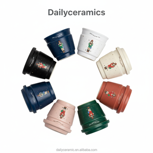 Cute Cartoon Ceramic <strong>Mug</strong> with Lid Give You <strong>A</strong> Big <strong>Hug</strong> Pattern Portable Coffee Milk Cup with Premium Gift Box - Product Image 2
