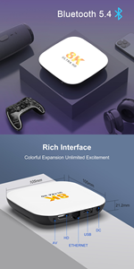 H96 MAX 4K Lecteur multimédia en streaming, boîte TV intelligente Ott, boîte TV Android 12 premium, Europe, France, Allemagne, Royaume-Uni, livraison gratuite - Product Image 6