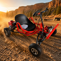 Mini kart à essence 90cc, 2 temps, 2,9 CV, kart de course tout-terrain à quatre roues pour adultes, loisirs et utilisation sur piste extérieure