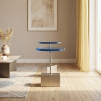 Nouvelle table d'appoint en acrylique de luxe au design moderne, table basse en acrylique transparent durable sur mesure pour le mobilier de salon