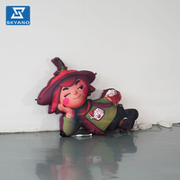 Modèle de personnage de dessin animé gonflable personnalisé pour la publicité et la décoration d'événements en plein air