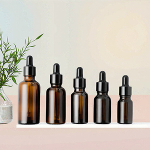 Brown Glass Essential Oil <b>Dropper</b> <b>Bottle</b> for Skin Care Cream Screen Printing 5ml-3oz Sizes Available - Product Image 3