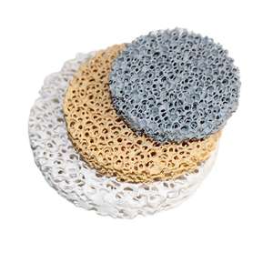 Filtre en mousse <span class=keywords><strong>céramique</strong></span> de zircone <span class=keywords><strong>poreuse</strong></span> avec bord renforcé pour une résistance mécanique accrue lors de coulages à grande échelle - Product Image 1