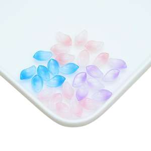 Qixian tchèque glaçure jade pétales à la main bricolage épingle à cheveux perlé matériel clip couronne étape secouant interdit a - Product Image 5