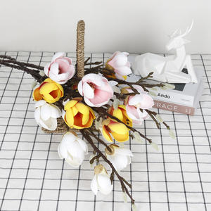 Petites décorations de paysage, branches hautes, 7 têtes, fleurs en mousse, haute qualité, vente en gros - Product Image 5