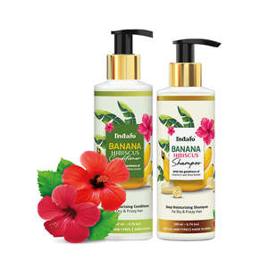 Champú y Acondicionador en Crema de Plátano e Hibisco de Alta Calidad, Anticaspa y Anticaída, Unisex, Hidratación Profunda para Cabello Seco y Encrespado - Product Image 6