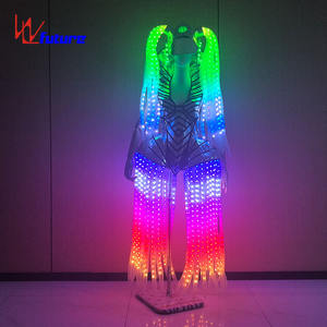 Ropa de Moda con LED para Dama, Trajes de <span class=keywords><strong>Baile</strong></span> Luminosos para Mujer, Ropa Brillante para Actuaciones en Discotecas, Bares, Fiestas y Escenarios - Product Image 2