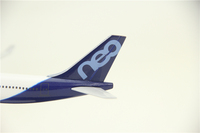 Modèle d'avion Airbus A330 NEO en métal avec roues, taille 20 cm, échelle 1/150, à vendre