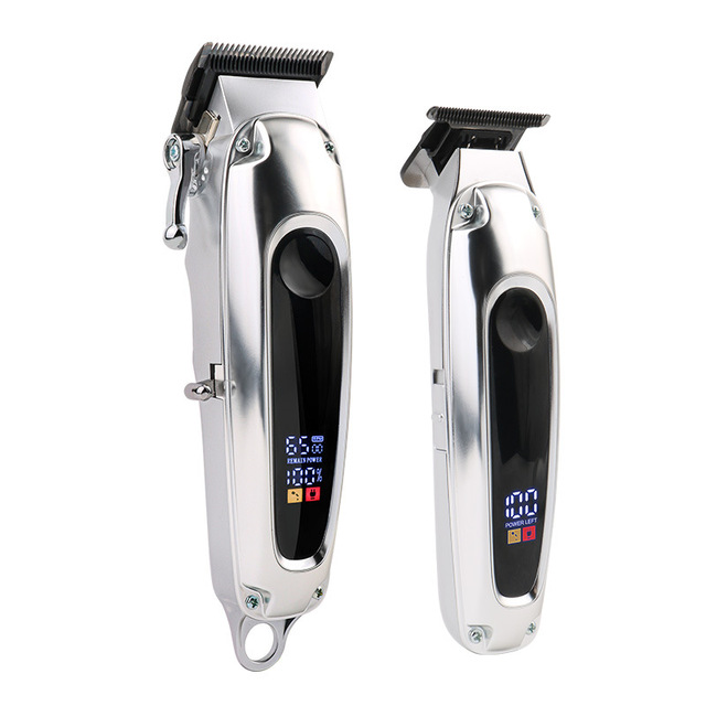 Hot Selling Professional Cordless Hair Clippers Trimmer Set Fast Rechargeable Hair Cutting Machine Stainless Steel Blade USB