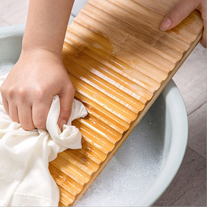 <span class=keywords><strong>Planche</strong></span> de nettoyage antidérapante de vêtements, outil de lavage manuel rustique <span class=keywords><strong>à</strong></span> l'<span class=keywords><strong>ancienne</strong></span>, <span class=keywords><strong>planche</strong></span> <span class=keywords><strong>à</strong></span> <span class=keywords><strong>laver</strong></span> en bambou naturel - Product Image 2