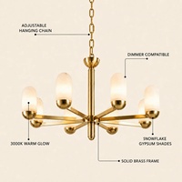 Lustre moderne de luxe en laiton, luminaire suspendu cylindrique en marbre alabastro pour salon, salle à manger, chambre, hôtel, décoration