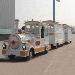 Train touristique sans rails moderne pour enfants, pour parcs d'attractions extérieurs, à vendre - Product Image 5