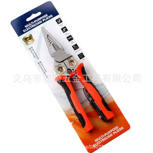 8-In-1 Stainless Steel Needle Nose Wire Stripper With Voltage Tester Electricians Pliers 1 In-1/2 In Metric Jaw Width Durable - Product Image 5