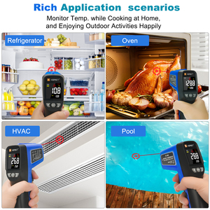 Professional Non-contact Infrared <b>Thermometer</b> -50~580 Range LCD Light Laser Aiming Digital <b>Thermometer</b> OEM/ODM Customizable XE-5 - Product Image 3