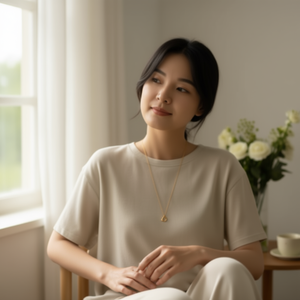 Collar con Colgante de Diamante en Forma de D, Cadena de Acero Inoxidable en Oro de 18K y Plata, Amuleto con Letra D, Joyería para Mujer - Product Image 3