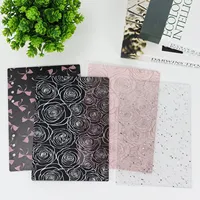 A5A6 Couverture de cahier à feuilles mobiles en acrylique transparent imprimé pour étudiant avec noyau de remplacement pour reliure à bobine en stock