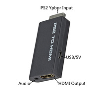 Adaptateur convertisseur NSLikey PS2 vers HD 480i/480p/576i avec sortie audio 3,5 mm pour toutes les PS2