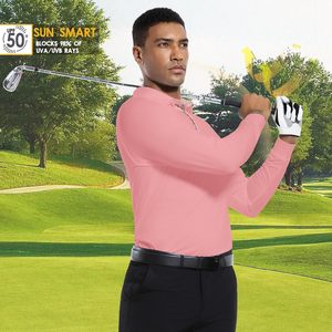 Polo para Hombre de Manga Corta, Color Sólido, Secado Rápido, Ropa de Golf de Alto Rendimiento, Tejido de Poliéster - Product Image 2