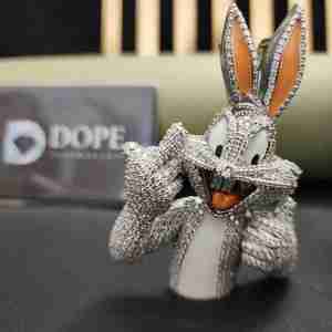 จี้ห้อยคอรูปกระต่ายประดับเพชรโมอิสซาไนต์สแตนเลสสตีลสุดหรู สำหรับเป็นของขวัญวันวาเลนไทน์ - Product Image 6