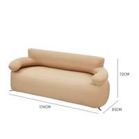Sofá Inflable Automático Portátil, Plegable, Ultraligero, Moderno, para Viajes al Aire Libre, Diseño Ergonómico, Material de PVC/ABC